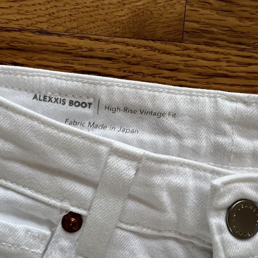 AG Adriano Goldschmied High Rise Boot Cut Jeans Sz 25 White Alexxis Vintage Fit - Picture 2 of 12